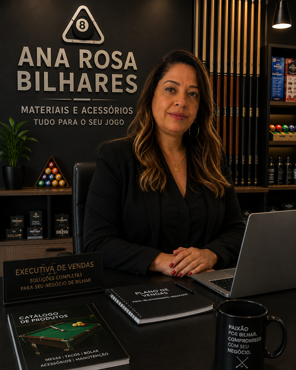 Atendimento da Ana Rosa Bilhares — Executiva de Vendas
